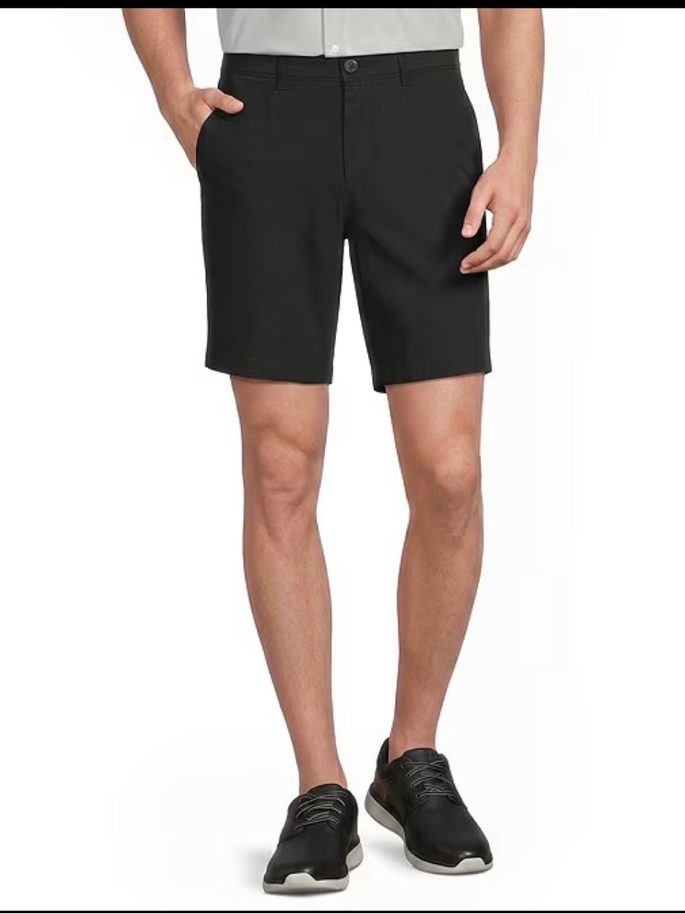 Roundtree & Yorke Black Flat-Front Shorts - size 42